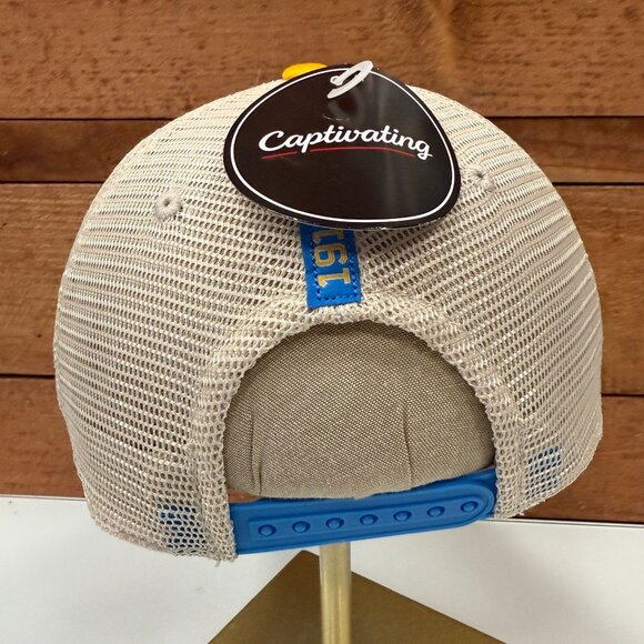 UCLA BRUINS One Size Snap Back Cap Hat Mesh Back Embroidered Captivating NWT - Picture 6 of 11
